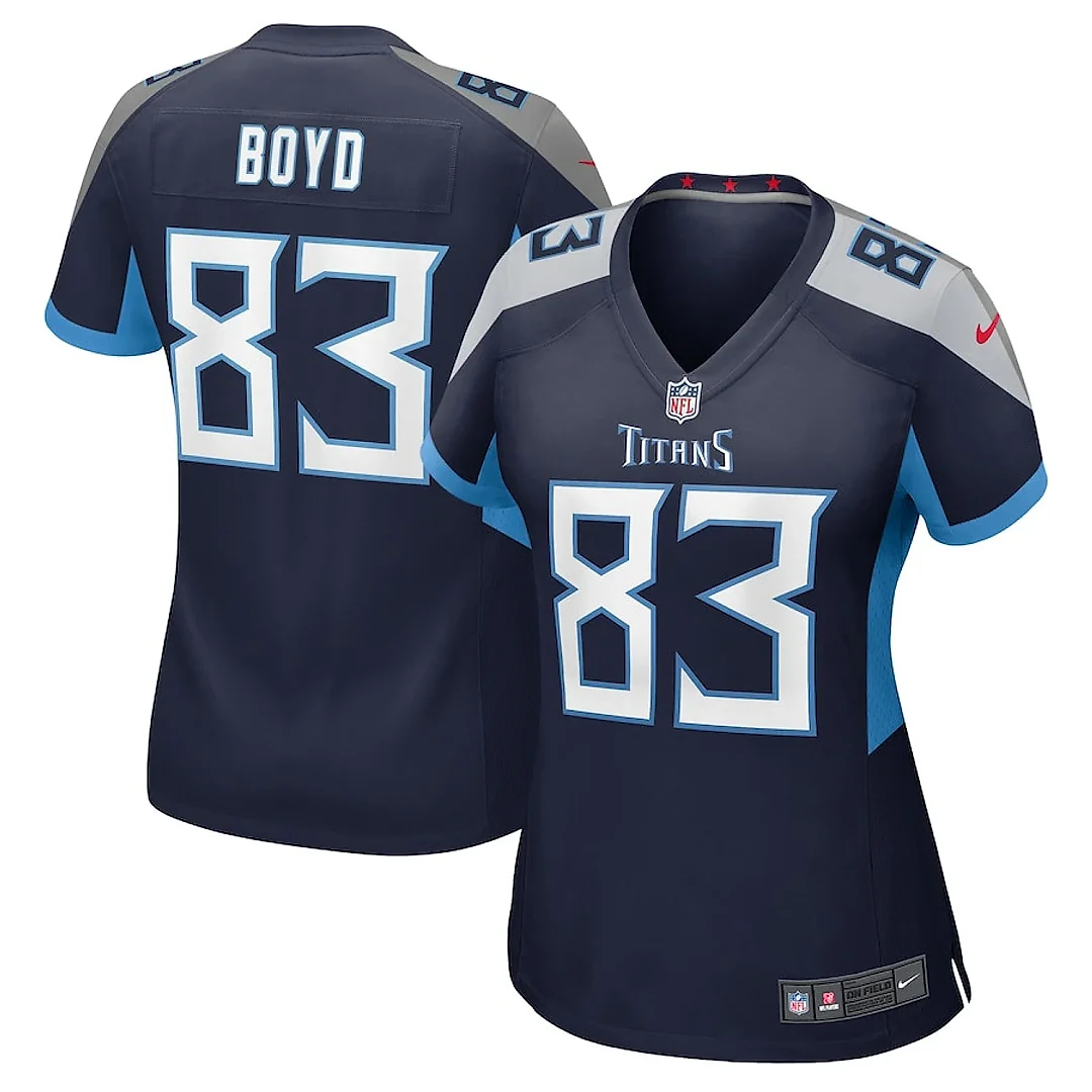 Zennovawear Tyler Boyd 83 Tennessee Titans Women's Game Jersey - Navy