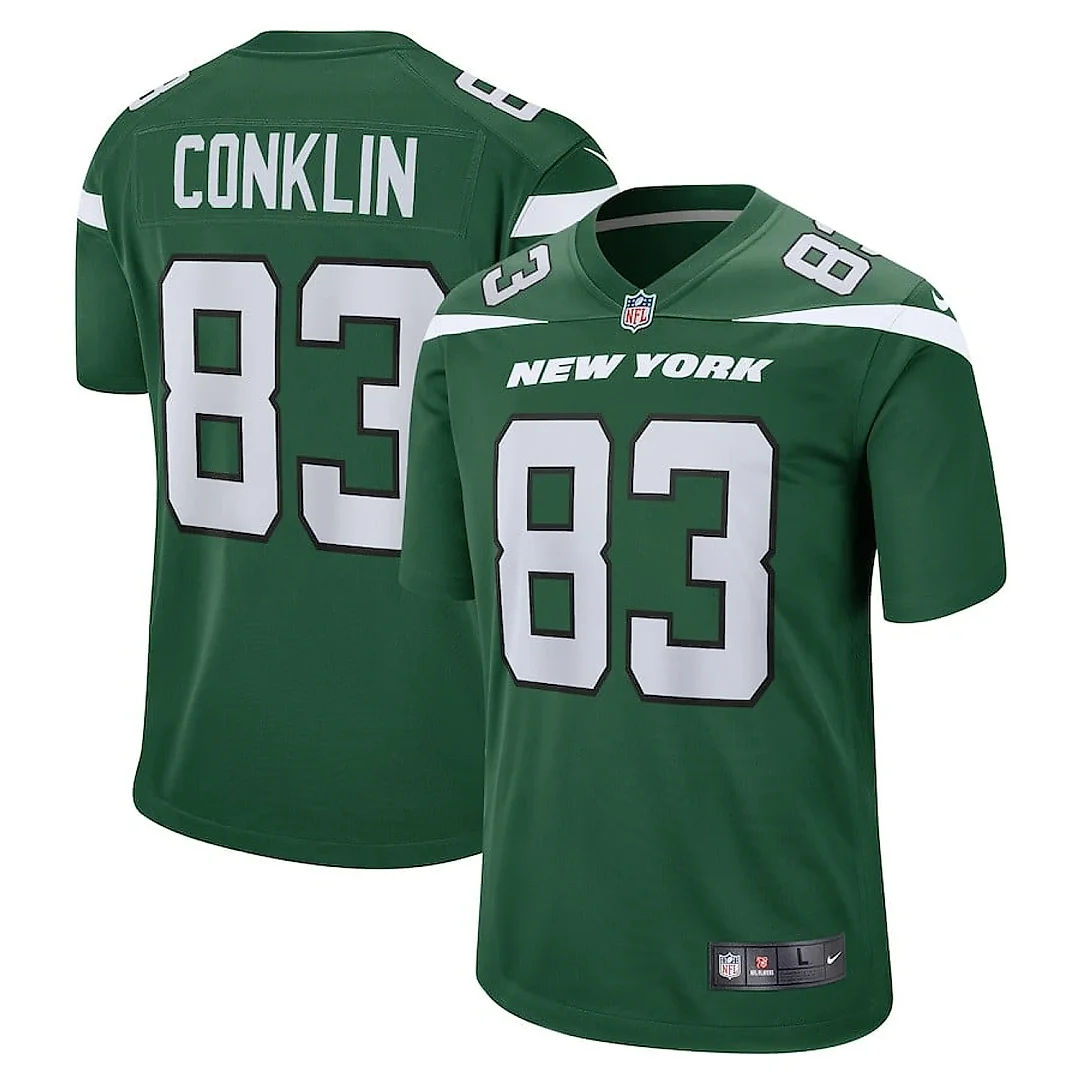 Zennovawear Tyler Conklin 83 New York Jets Men Game Jersey - Gotham Green