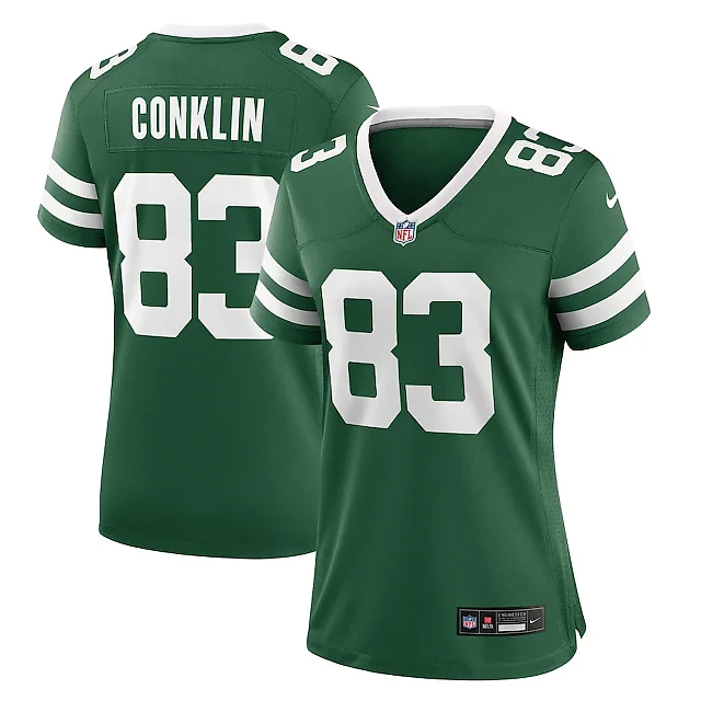 Zennovawear Tyler Conklin 83 New York Jets Women's Team Game Jersey - Legacy Green