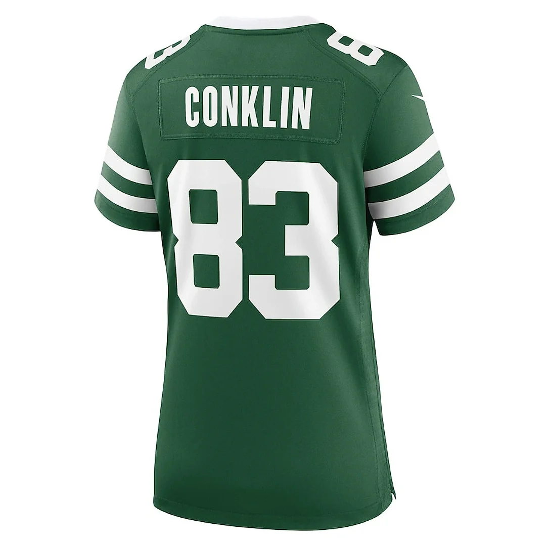 Zennovawear Tyler Conklin 83 New York Jets Women's Team Game Jersey - Legacy Green