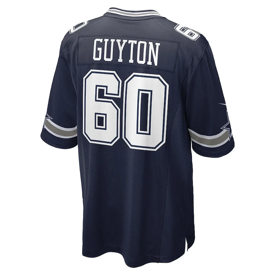 Zennovawear Tyler Guyton 60 Dallas Cowboys 2024 NFL Draft First Round Pick Player Game Jersey - Men