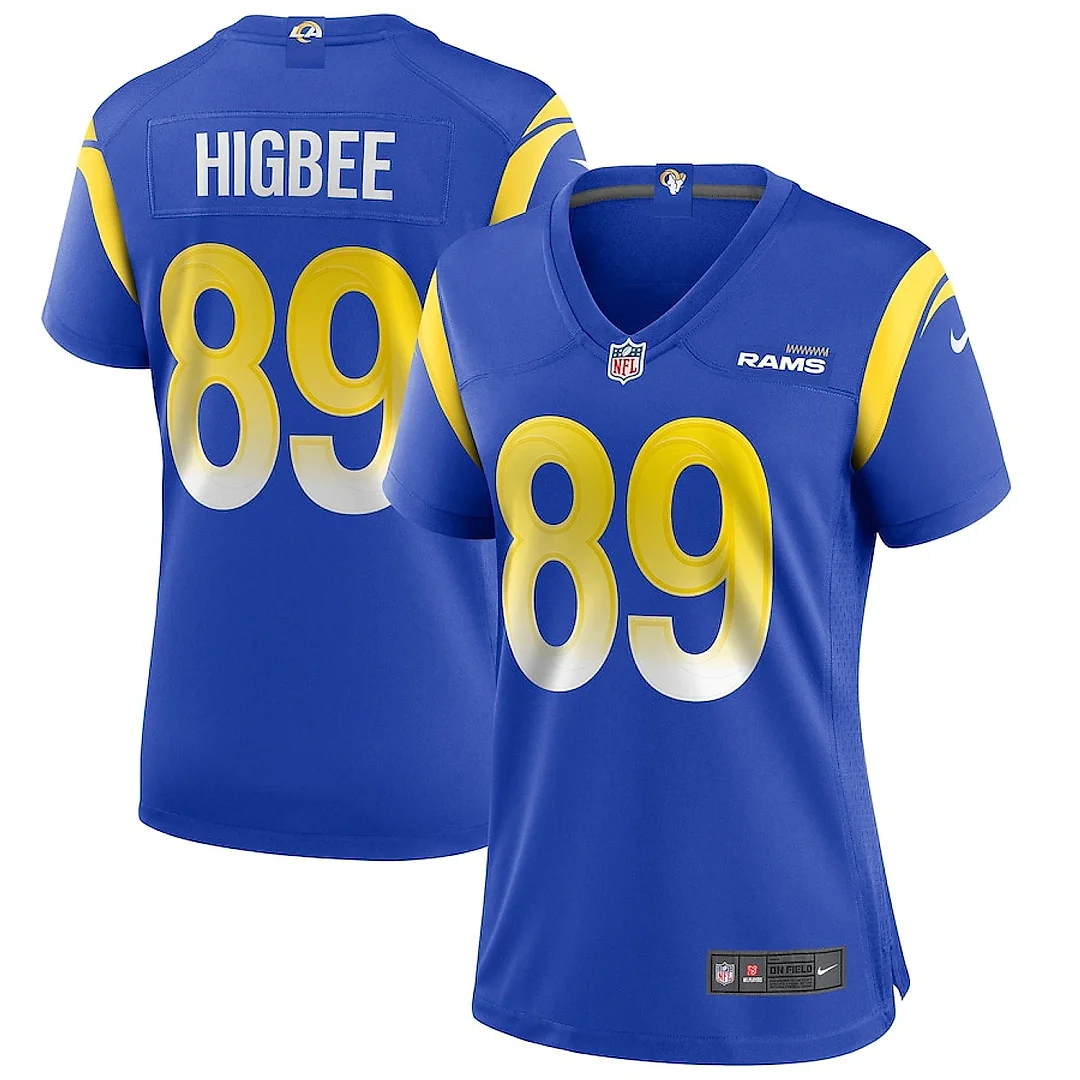 Zennovawear Tyler Higbee 89 Los Angeles Rams Women Game Jersey - Royal