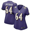 Zennovawear Tyler Linderbaum 64 Baltimore Ravens Women's Game Jersey - Purple