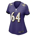 Zennovawear Tyler Linderbaum 64 Baltimore Ravens Women's Game Jersey - Purple