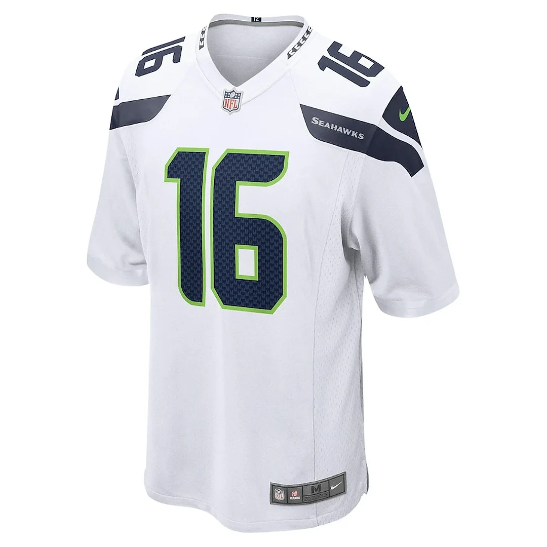 Zennovawear Tyler Lockett 16 Seattle Seahawks Men Game Jersey - White