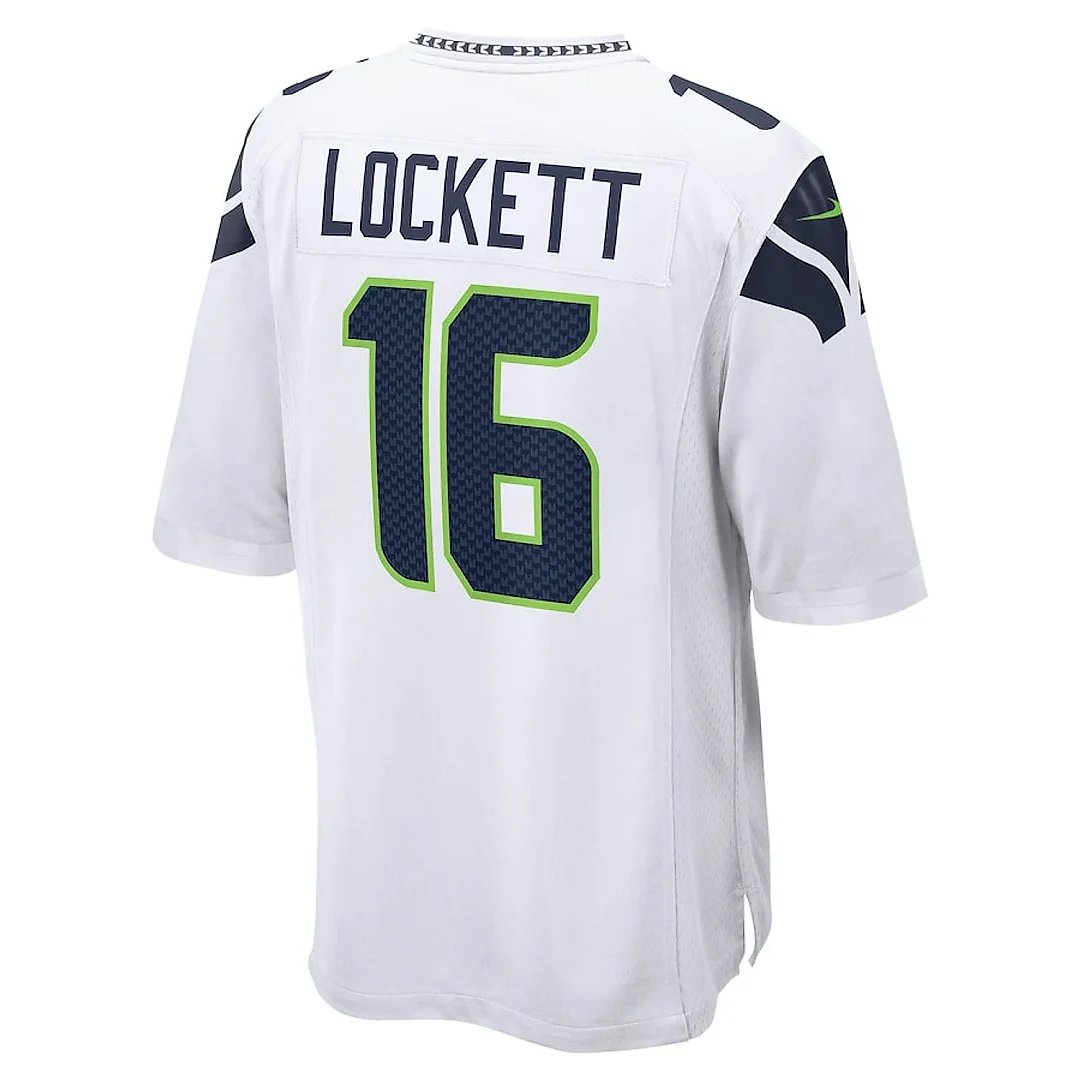 Zennovawear Tyler Lockett 16 Seattle Seahawks Men Game Jersey - White