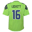 Zennovawear Tyler Lockett 16 Seattle Seahawks YOUTH Game Jersey - Neon Green