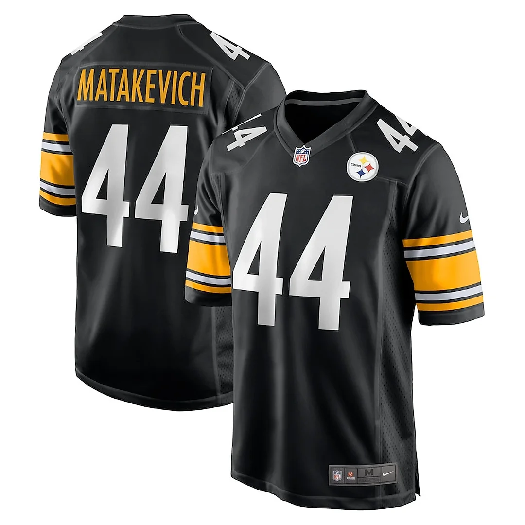Zennovawear Tyler Matakevich 44 Pittsburgh Steelers Game Men Jersey - Black