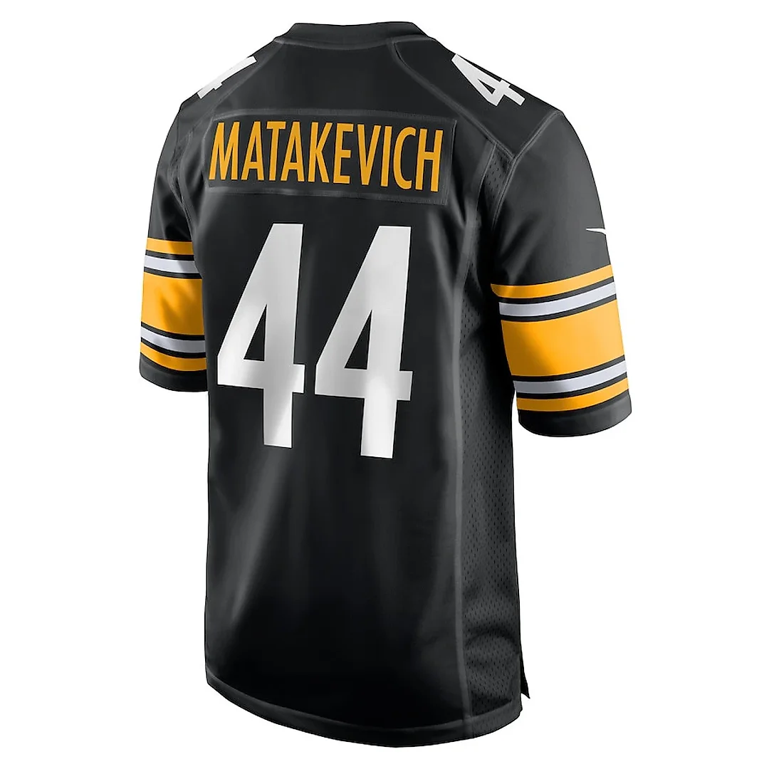 Zennovawear Tyler Matakevich 44 Pittsburgh Steelers Game Men Jersey - Black