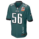 Zennovawear Tyler Steen 56 Philadelphia Eagles Super Bowl LIX Champions Patch 'New Orleans - Where Legends Are Made' EMBROIDERED Game Men Jersey...