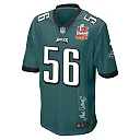 Zennovawear Tyler Steen 56 Philadelphia Eagles Super Bowl LIX Champions Patch 'New Orleans - Where Passion Ignites' EMBROIDERED Game Men Jersey...