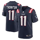 Zennovawear Tyquan Thornton 11 New England Patriots Game Men Jersey - Navy