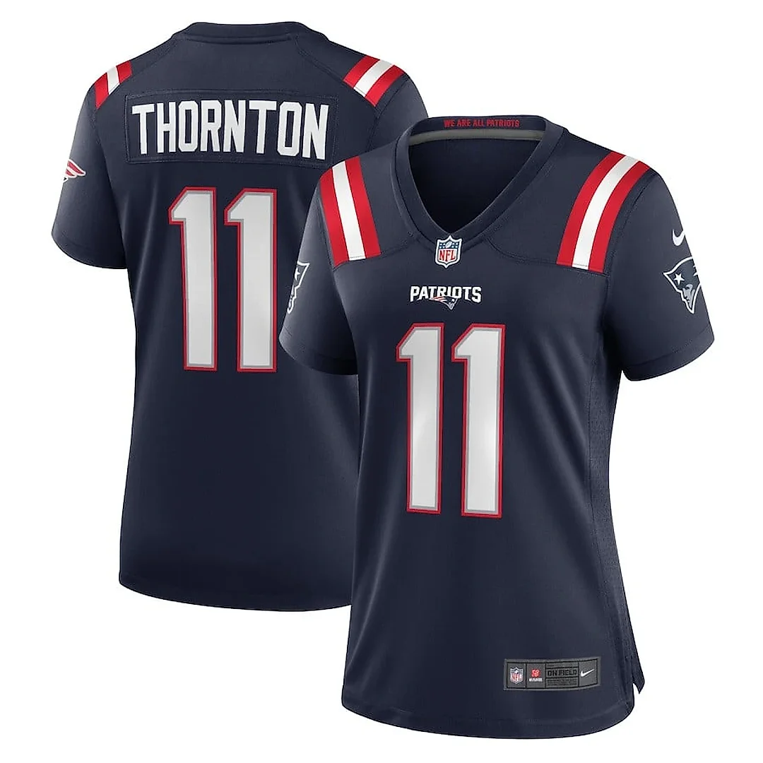 Zennovawear Tyquan Thornton 11 New England Patriots Women Game Jersey - Navy