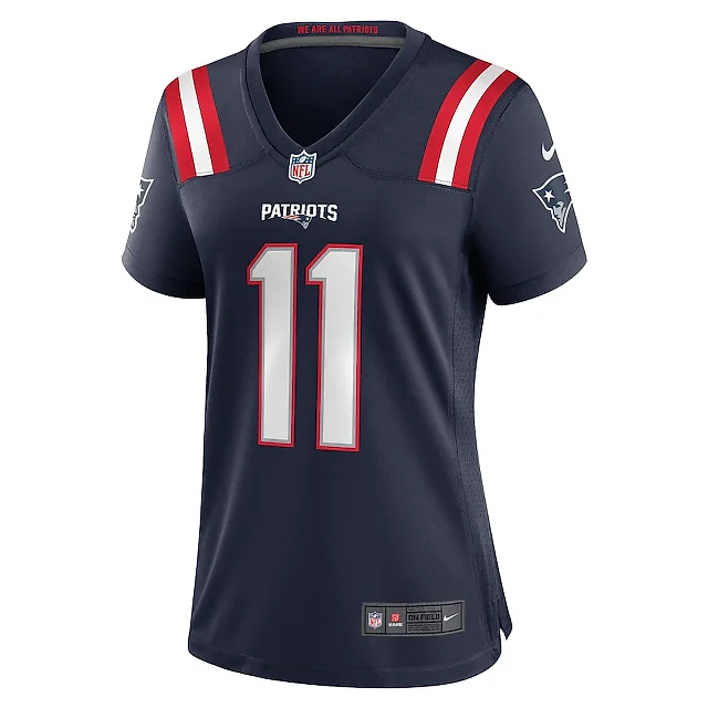 Zennovawear Tyquan Thornton 11 New England Patriots Women Game Jersey - Navy