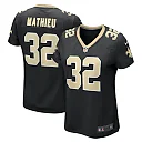 Zennovawear Tyrann Mathieu 32 New Orleans Saints Women Jersey - Black