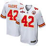 Zennovawear Tyree Gillespie 42 Kansas City Chiefs AFC Champions Patch Game Men Jersey - White
