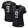 Zennovawear Tyree Wilson 9 Las Vegas Raiders Women's Team Game Jersey - Black