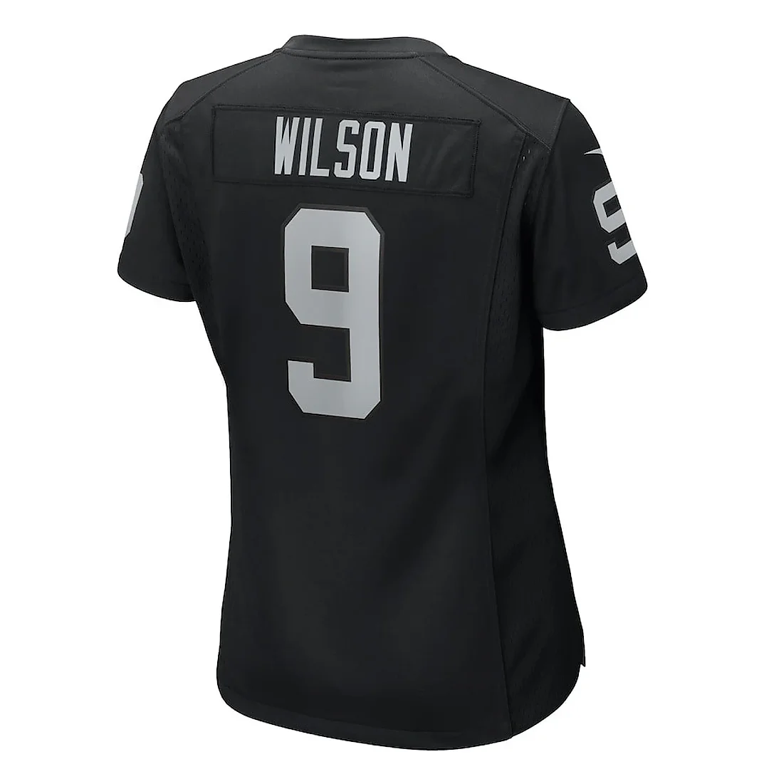 Zennovawear Tyree Wilson 9 Las Vegas Raiders Women's Team Game Jersey - Black