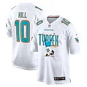 Zennovawear Tyreek Hill 10 Miami Dolphins Celebrating Game Men Jersey - White