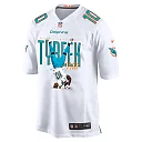 Zennovawear Tyreek Hill 10 Miami Dolphins Celebrating Game Men Jersey - White