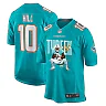 Zennovawear Tyreek Hill 10 Miami Dolphins Cheetah Celebration Game Men Jersey - Aqua