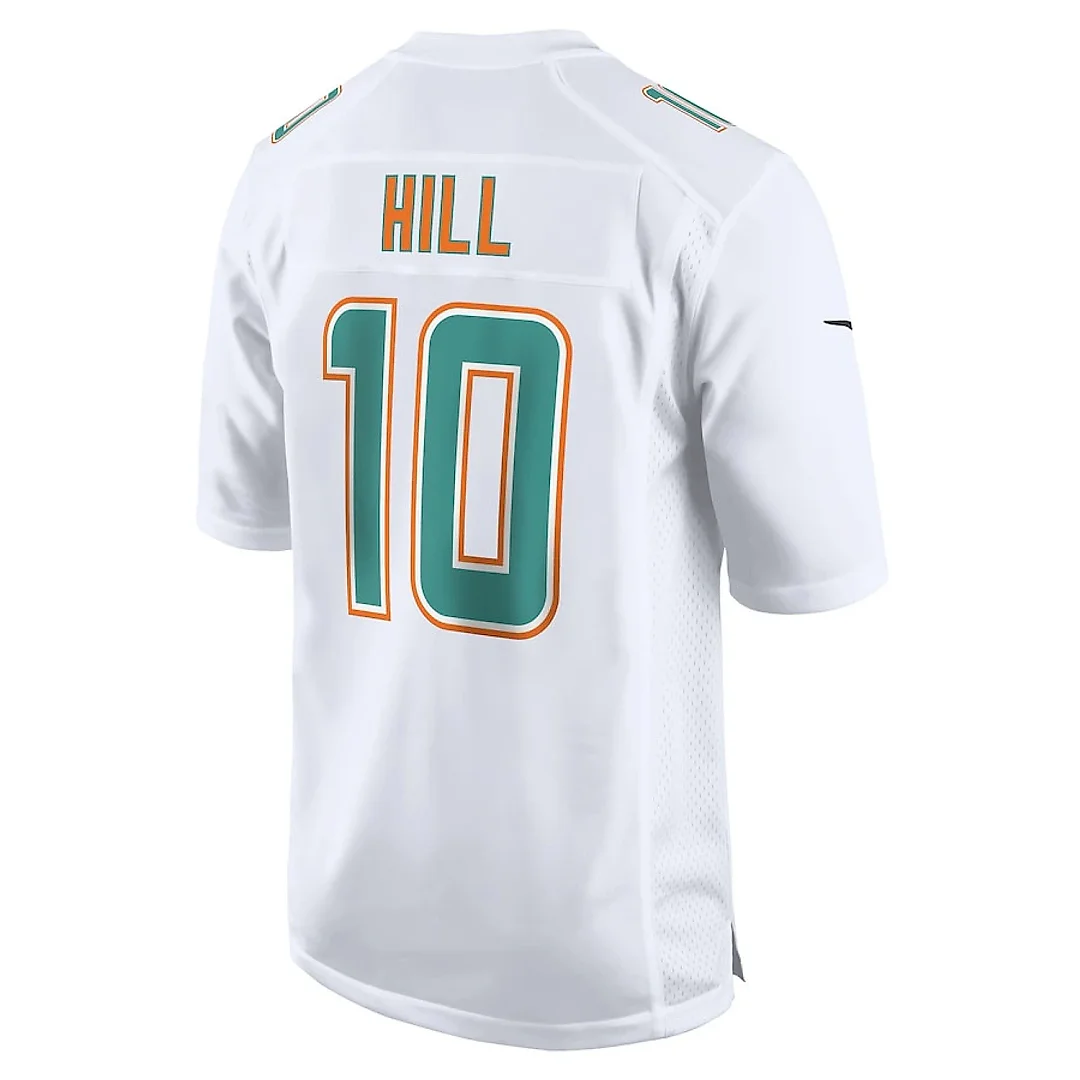 Zennovawear Tyreek Hill 10 Miami Dolphins Fashion Game Men Jersey - White