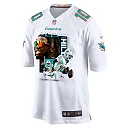 Zennovawear Tyreek Hill 10 Miami Dolphins Run Cheetah Run Game Men Jersey - White