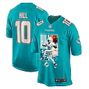 Zennovawear Tyreek Hill 10 Miami Dolphins The Cheetah Game Men Jersey - Aqua