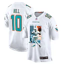 Zennovawear Tyreek Hill 10 Miami Dolphins The Cheetah Game Men Jersey - White