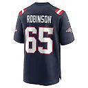 Zennovawear Tyrese Robinson 65 New England Patriots Game Men Jersey - Navy