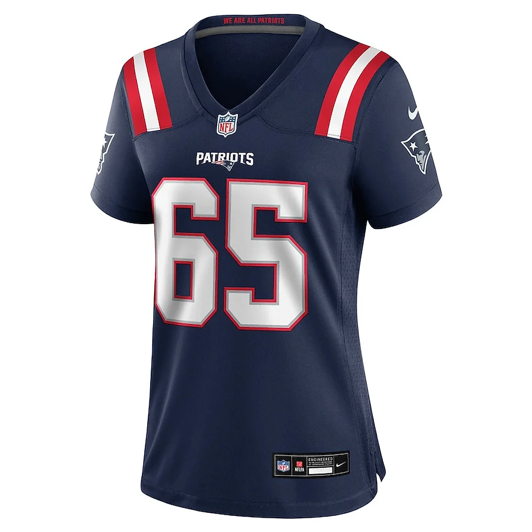 Zennovawear Tyrese Robinson 65 New England Patriots Women's Game Jersey - Navy