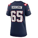 Zennovawear Tyrese Robinson 65 New England Patriots Women's Game Jersey - Navy