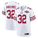 Zennovawear Tyrion Davis-Price 32 San Francisco 49ers NFC Champions Patch Game Men Jersey - White