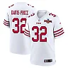 Zennovawear Tyrion Davis-Price 32 San Francisco 49ers NFC Champions Patch Game Men Jersey - White