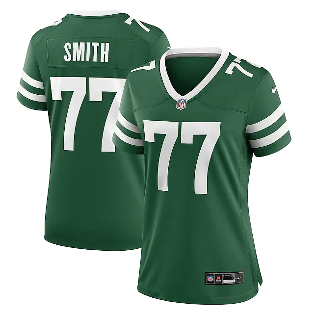 Zennovawear Tyron Smith 77 New York Jets Women's Team Game Jersey - Legacy Green
