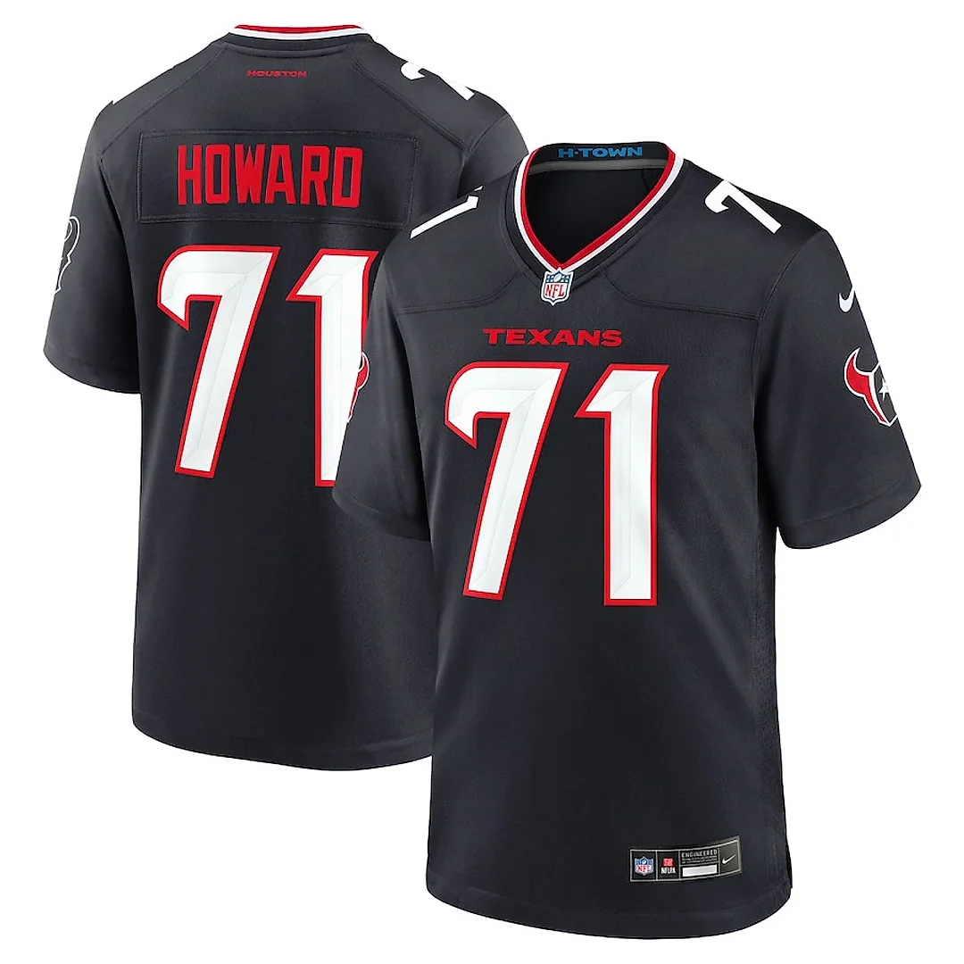 Zennovawear Tytus Howard 71 Houston Texans Team Game Men Jersey - Navy