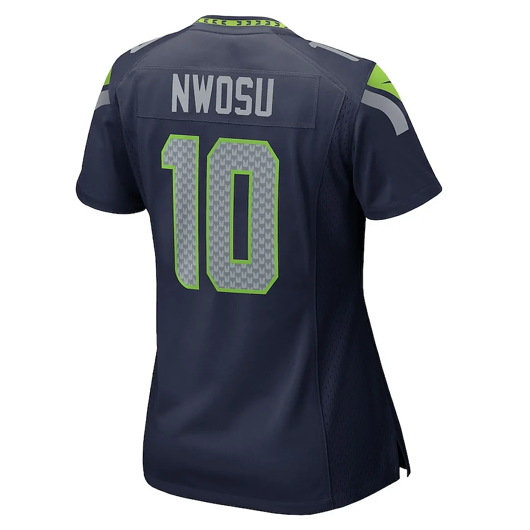 Zennovawear Uchenna Nwosu 10 Seattle Seahawks Women's Team Game Jersey - College Navy