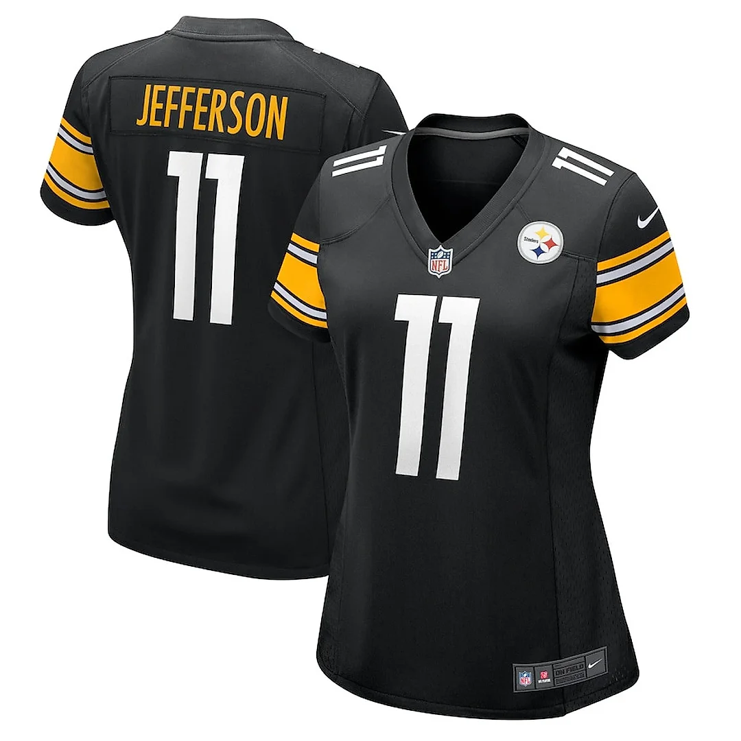 Zennovawear Van Jefferson 11 Pittsburgh Steelers Women's Game Jersey - Black