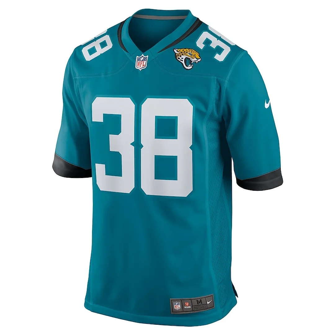 Zennovawear Velus Jones Jr. 38 Jacksonville Jaguars Team Game Men Jersey - Teal