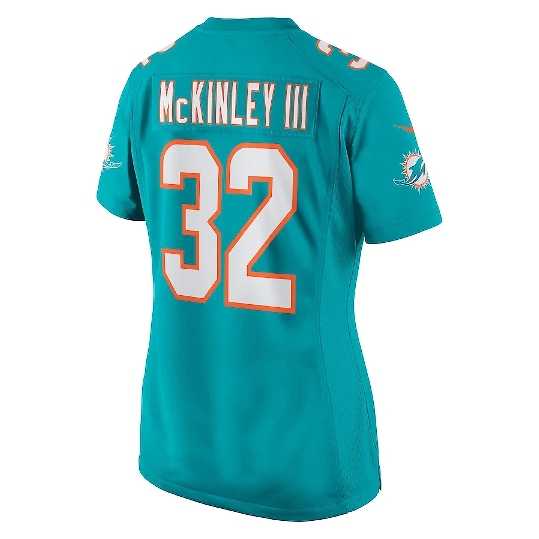 Zennovawear Verone McKinley III 32 Miami Dolphins Women Game Jersey - Aqua