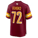 Zennovawear Viliami Fehoko Jr. 72 Washington Commanders Team Game Men Jersey - Burgundy