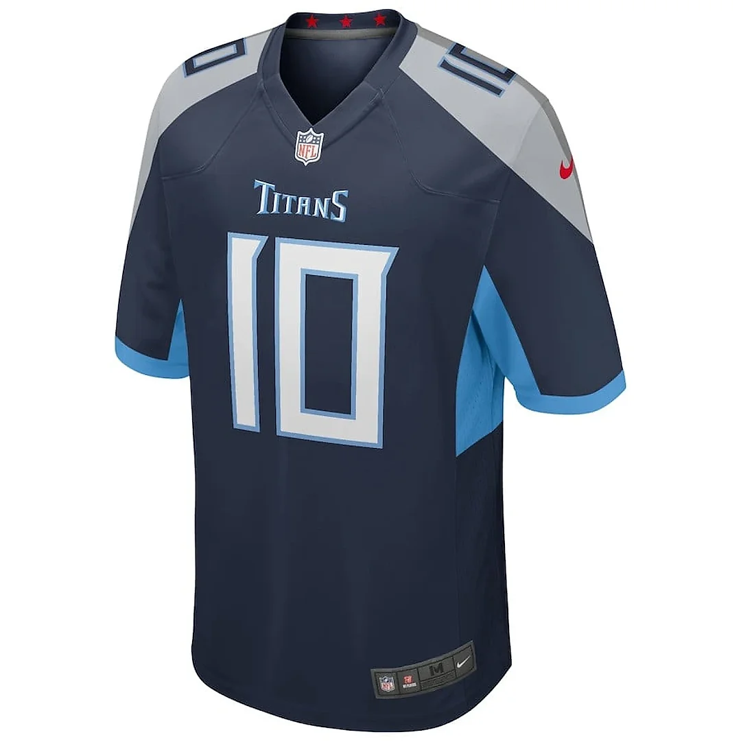 Zennovawear Vince Young 10 Tennessee Titans Men Game Retired Jersey - Navy