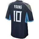 Zennovawear Vince Young 10 Tennessee Titans Men Game Retired Jersey - Navy