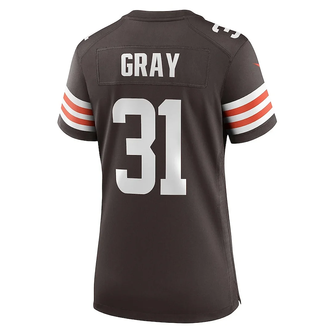 Zennovawear Vincent Gray 31 Cleveland Browns Game Women Jersey - Brown
