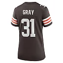 Zennovawear Vincent Gray 31 Cleveland Browns Game Women Jersey - Brown