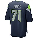 Zennovawear Walter Jones 71 Seattle Seahawks Men Game Retired Jersey - College Navy