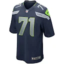 Zennovawear Walter Jones 71 Seattle Seahawks Men Game Retired Jersey - College Navy