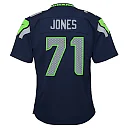 Zennovawear Walter Jones 71 Seattle Seahawks YOUTH Retired Game Jersey - Navy Blue