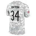 Zennovawear Walter Payton 34 Chicago Bears 2024 Salute to Service Retired Player Limited Men Jersey - Arctic Camo
