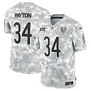 Zennovawear Walter Payton 34 Chicago Bears 2024 Salute to Service Retired Player Limited Men Jersey - Arctic Camo